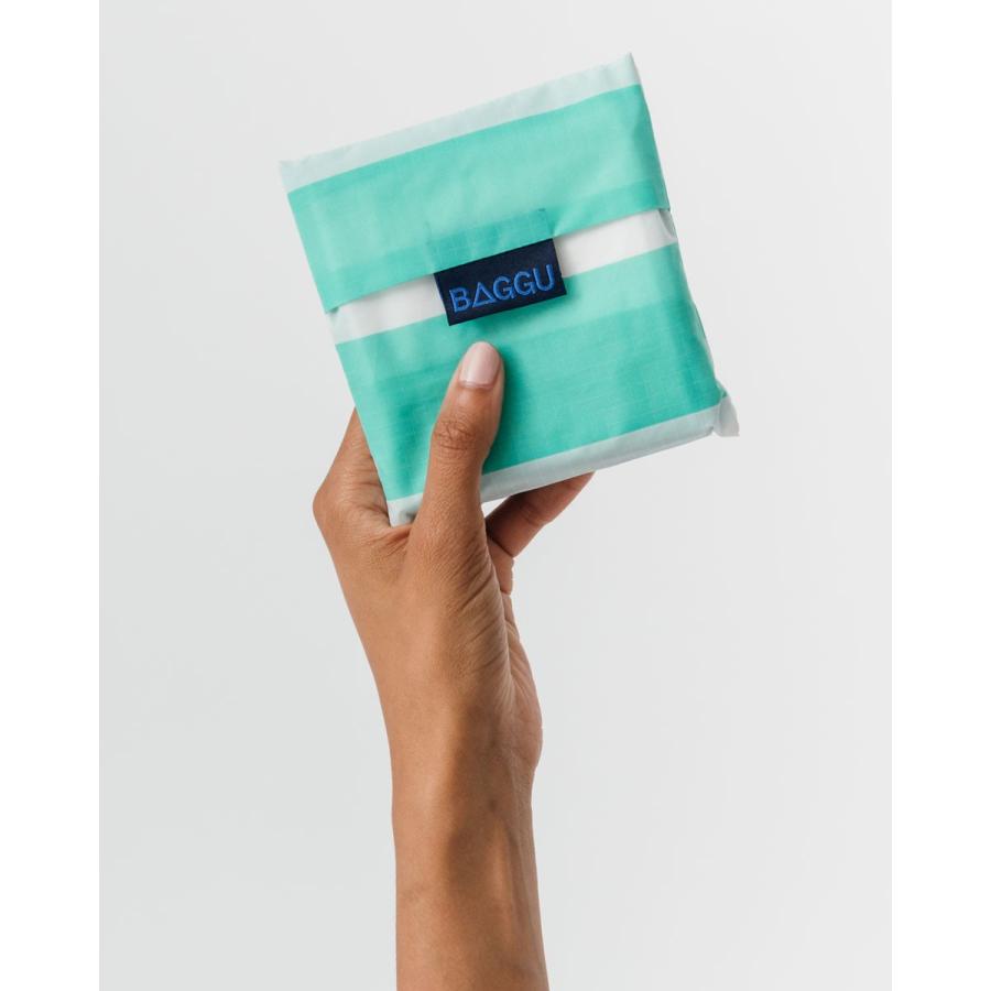 エコバッグ BAGGU 正規品 STANDARD BAGGU 折りたたみ ショッピングバッグ バグゥ スタンダード ストライプ ミントxホワイト |  | 04