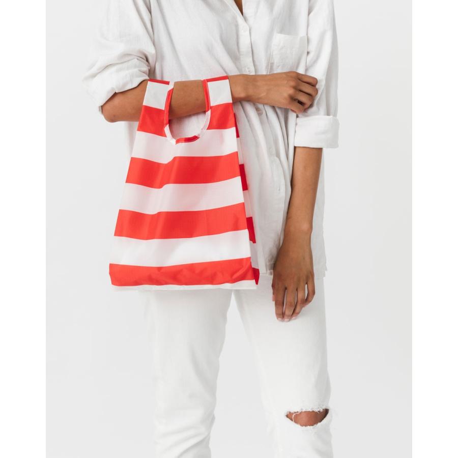エコバッグ BAGGU 正規品 BABY BAGGU 折りたたみ ショッピングバッグ バグゥ ベビー ストライプ レッドxホワイト |  | 02