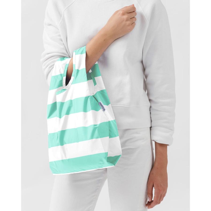 エコバッグ BAGGU 正規品 BABY BAGGU 折りたたみ ショッピングバッグ バグゥ ベビー ストライプ ミントxホワイト |  | 01