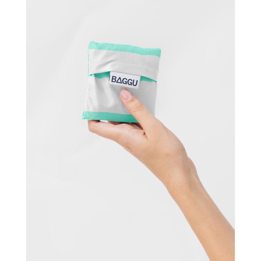 エコバッグ BAGGU 正規品 BABY BAGGU 折りたたみ ショッピングバッグ バグゥ ベビー ストライプ ミントxホワイト |  | 02