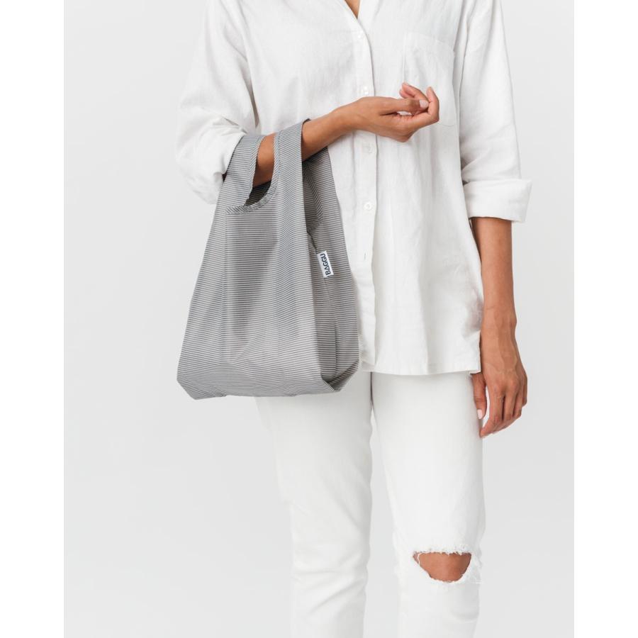 エコバッグ BAGGU 正規品 BABY BAGGU 折りたたみ ショッピングバッグ バグゥ ベビー マイクロストライプ グレー |  | 02