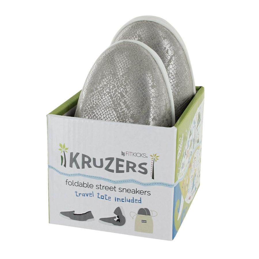 携帯シューズ FIT KICKS KRUZERS スリッパ 携帯用 外履き 室内履き 両対応 フィットキックス クルーザー Sサイズ シルバーサンド |  | 02