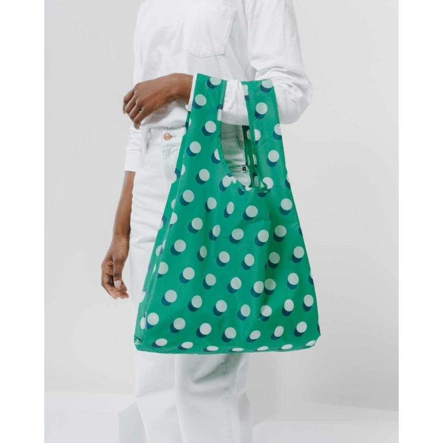 エコバッグ BAGGU 正規品 STANDARD BAGGU 折りたたみ ショッピングバッグ バグゥ スタンダード ディスコドット グリーン |  | 02
