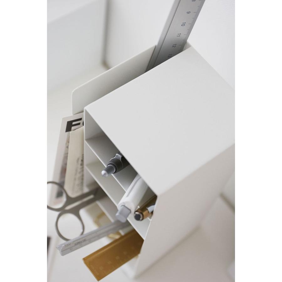 ペン立て 正規品 TOWER タワー ペンスタンド デスクトレー デスク用トレー ペンホルダー 山崎実業 ホワイト |  | 03