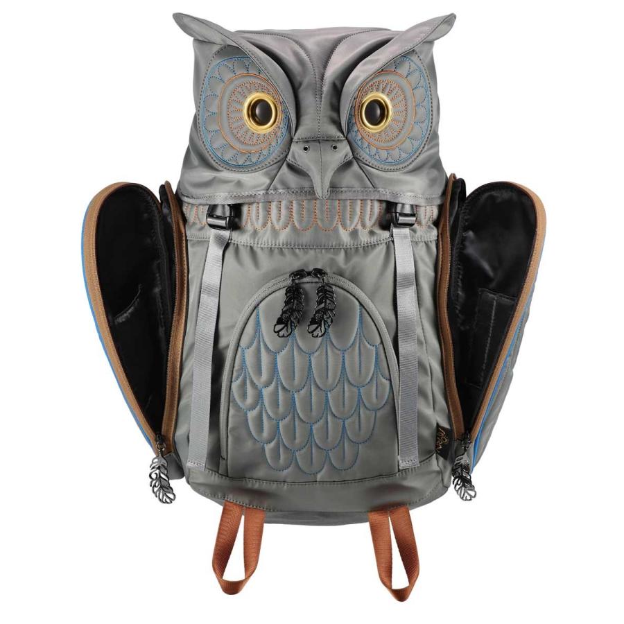 リュック MORN CREATIONS ミミズク バックパック M バックパック ザック デイパック モーンクリエイションズ フクロウ Mサイズ グレー |  | 02
