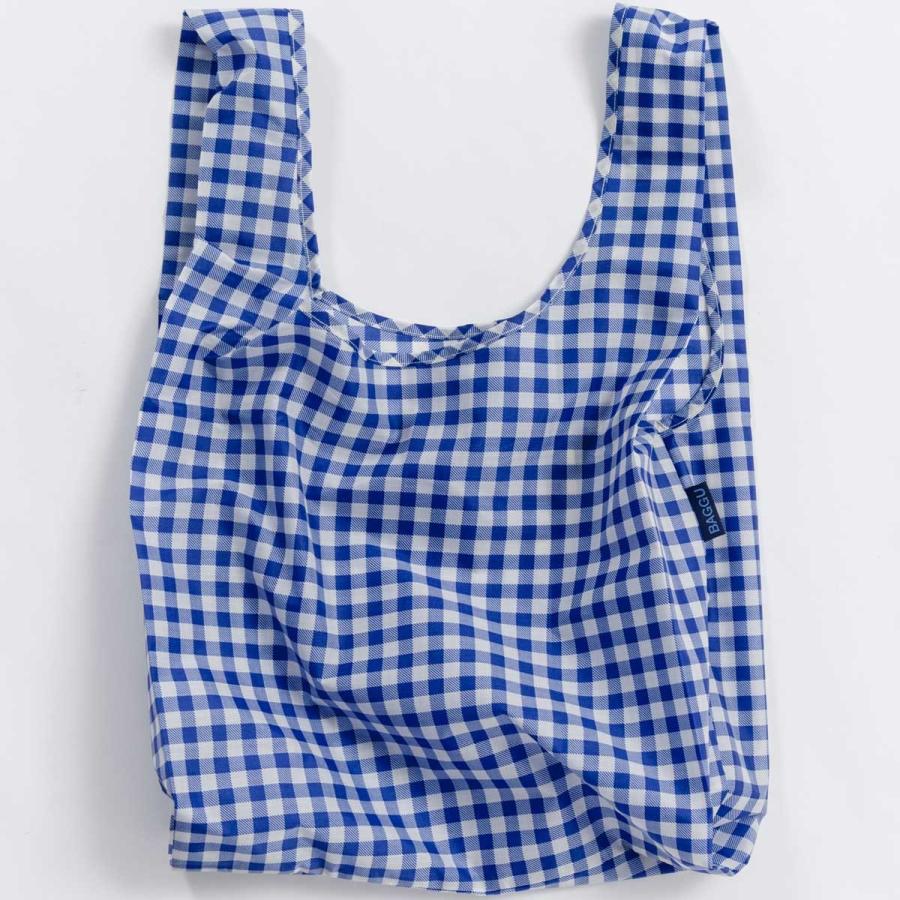 エコバッグ BAGGU 正規品 STANDARD BAGGU 収納ポーチ 折りたたみ ショッピングバッグ バグゥ スタンダード ギンガムブルー | BAGGU