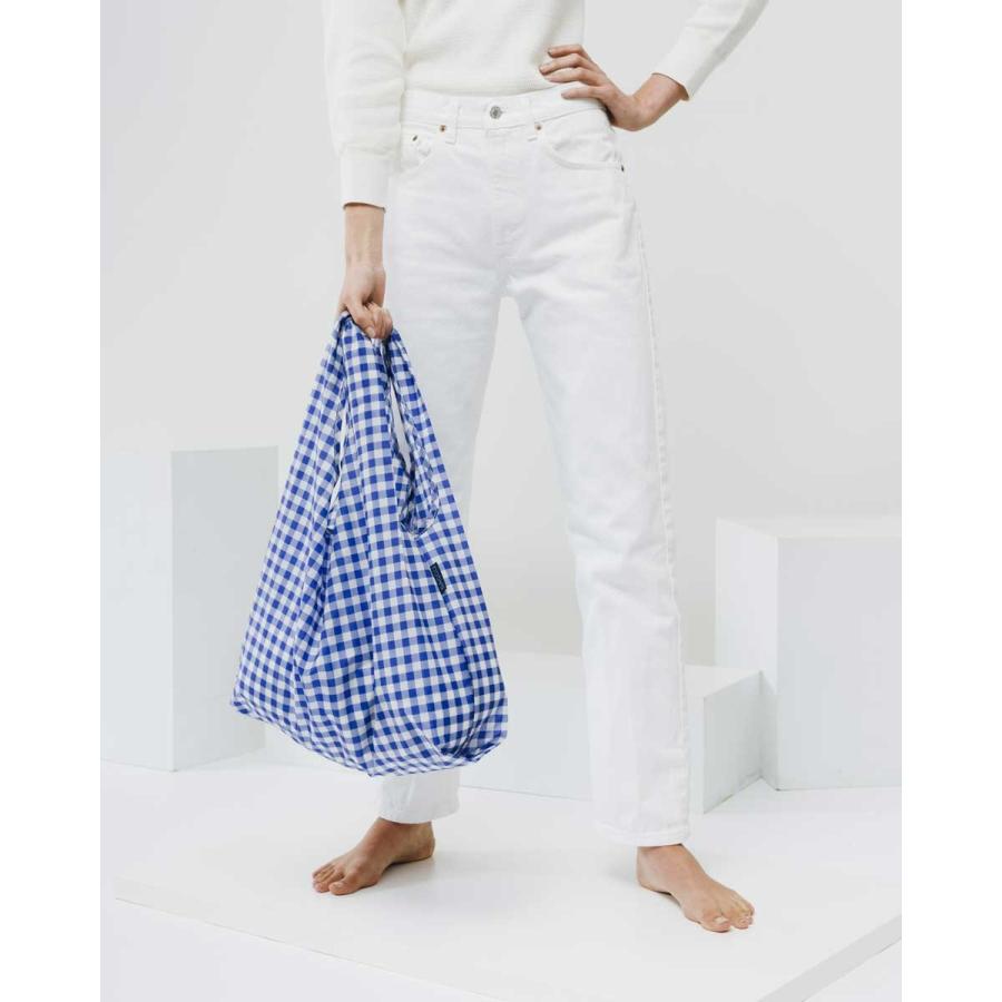 エコバッグ BAGGU 正規品 STANDARD BAGGU 収納ポーチ 折りたたみ ショッピングバッグ バグゥ スタンダード ギンガムブルー | BAGGU | 01