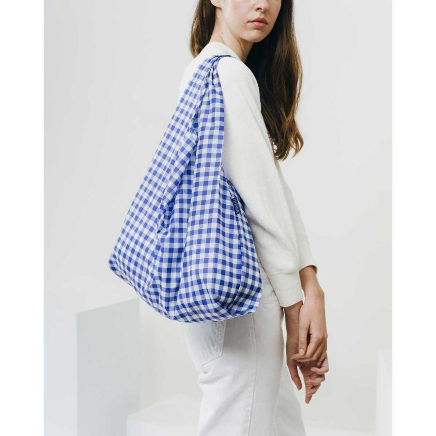 エコバッグ BAGGU 正規品 STANDARD BAGGU 収納ポーチ 折りたたみ ショッピングバッグ バグゥ スタンダード ギンガムブルー | BAGGU | 02