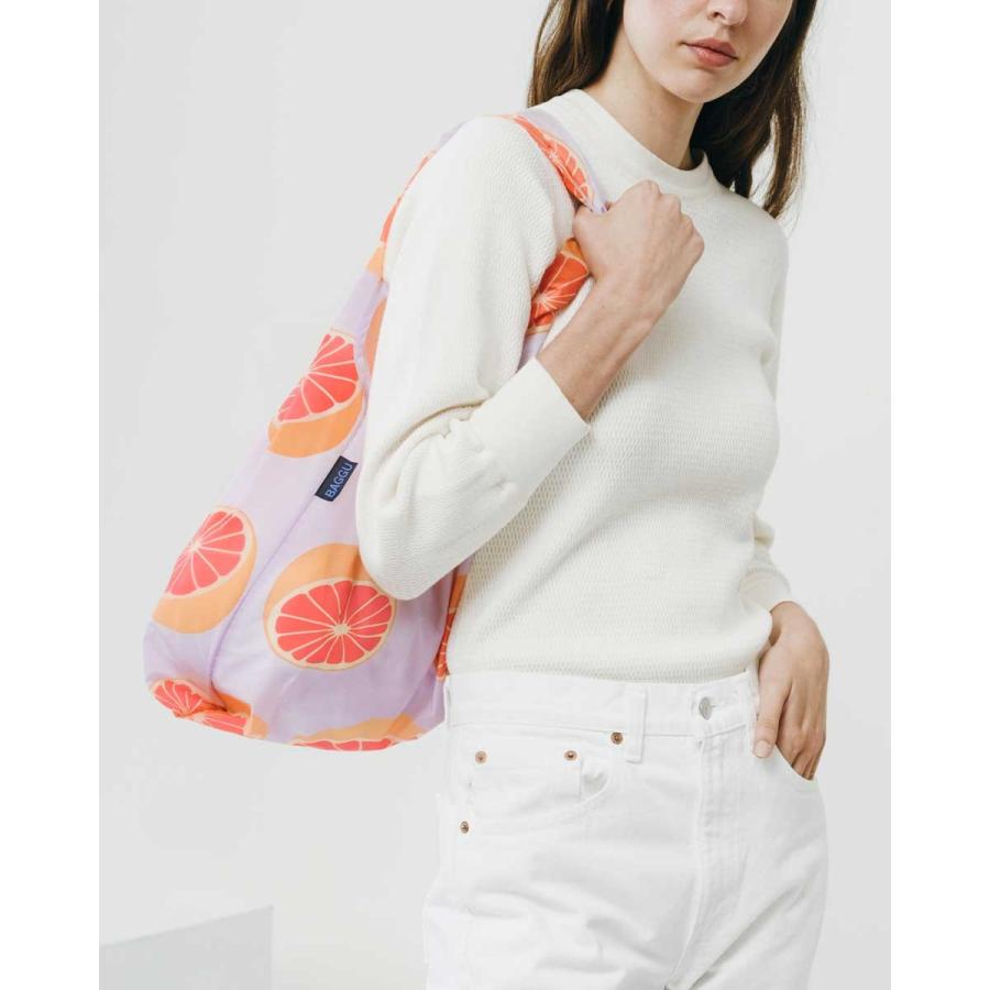 エコバッグ BAGGU 正規品 STANDARD BAGGU 収納ポーチ 折りたたみ ショッピングバッグ バグゥ スタンダード グレープフルーツ | BAGGU | 02