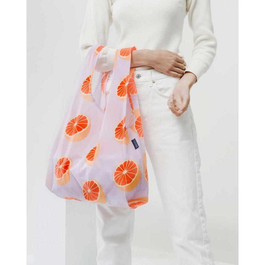 エコバッグ BAGGU 正規品 STANDARD BAGGU 収納ポーチ 折りたたみ ショッピングバッグ バグゥ スタンダード グレープフルーツ | BAGGU | 03