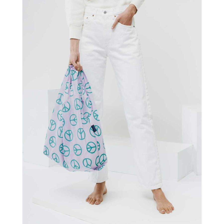 エコバッグ BAGGU 正規品 STANDARD BAGGU 収納ポーチ 折りたたみ ショッピングバッグ バグゥ スタンダード ピースサイン | BAGGU | 01