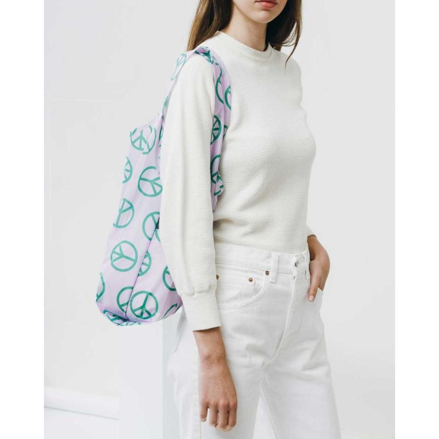 エコバッグ BAGGU 正規品 STANDARD BAGGU 収納ポーチ 折りたたみ ショッピングバッグ バグゥ スタンダード ピースサイン | BAGGU | 02