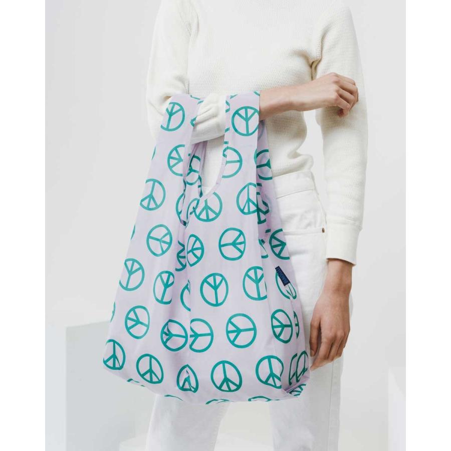 エコバッグ BAGGU 正規品 STANDARD BAGGU 収納ポーチ 折りたたみ ショッピングバッグ バグゥ スタンダード ピースサイン | BAGGU | 03