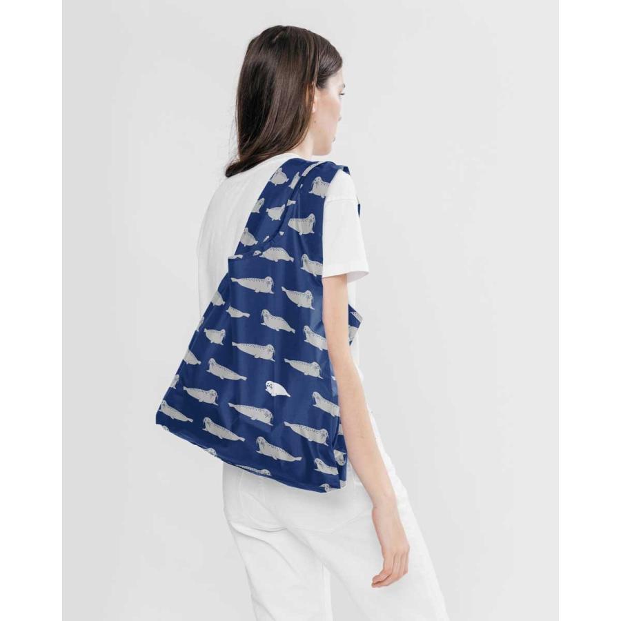 エコバッグ BAGGU 正規品 STANDARD BAGGU 収納ポーチ 折りたたみ ショッピングバッグ バグゥ スタンダード 日本限定モデル アザラシ | BAGGU | 01