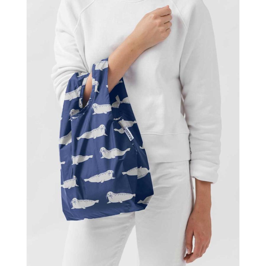 エコバッグ BAGGU 正規品 BABY BAGGU 収納ポーチ 折りたたみ ショッピングバッグ バグゥ ベビー 日本限定モデル アザラシ | BAGGU | 01