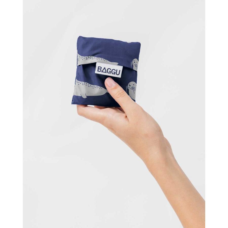エコバッグ BAGGU 正規品 BABY BAGGU 収納ポーチ 折りたたみ ショッピングバッグ バグゥ ベビー 日本限定モデル アザラシ | BAGGU | 02