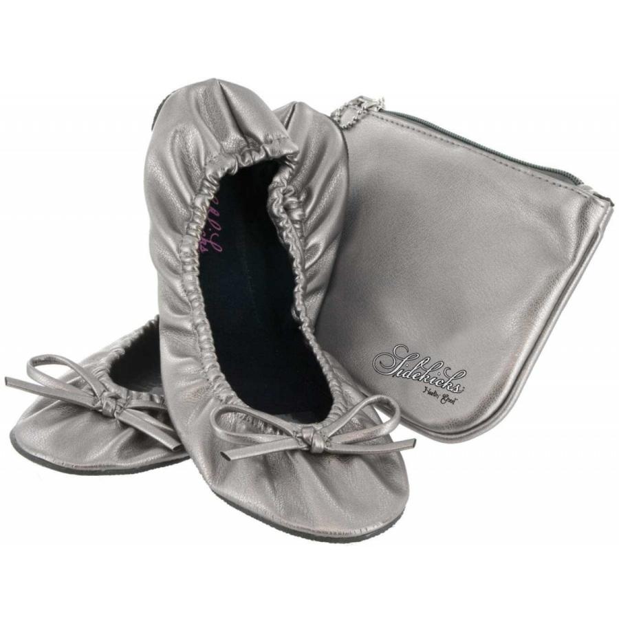 携帯シューズ FITKICKS サイドキックス Sサイズ ルームシューズ レディース 収納ポーチ 携帯スリッパ 外履き フィットキックス SIDEKICKS S シルバー |  | 01