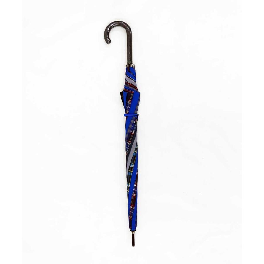傘 +RING coco 65cm メンズ おしゃれ 雨傘 プラスリング 長傘 男性用 T285 タータンチェック ブルー |  | 04