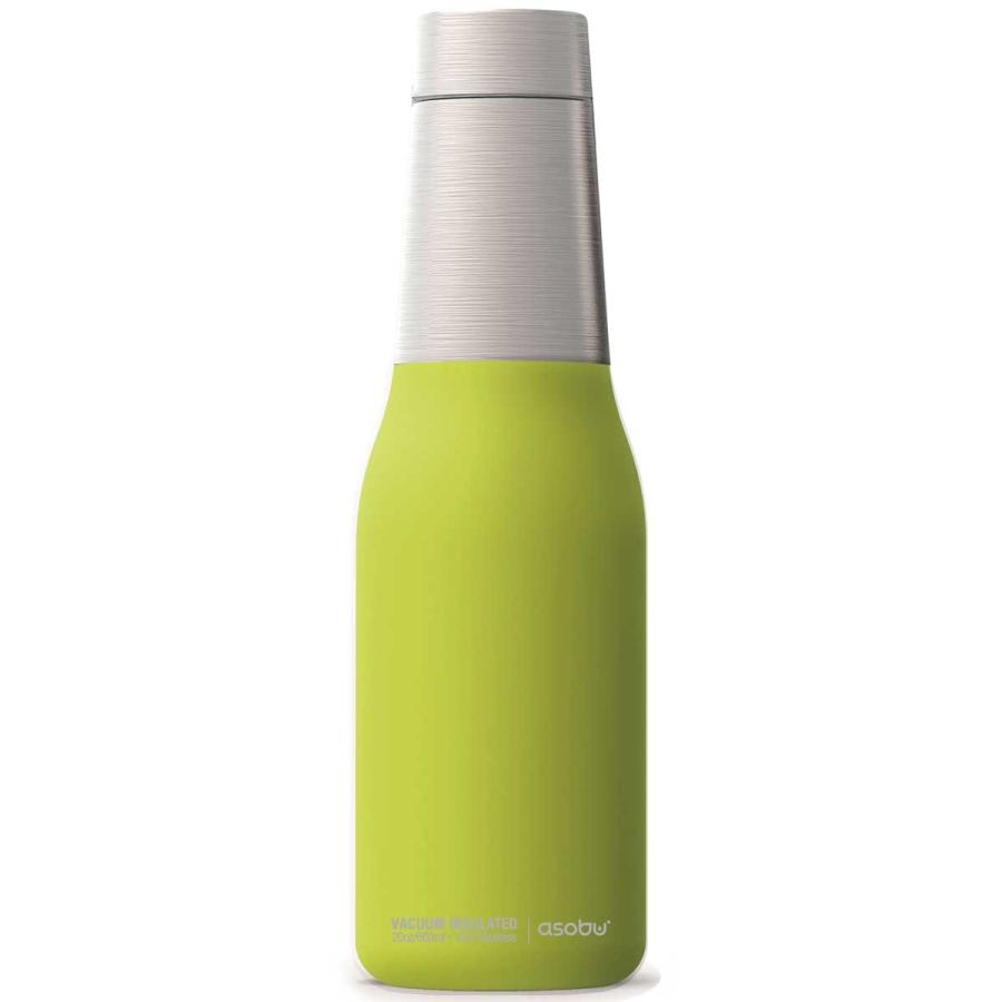 水筒 asobu ファッションボトル OASIS 600ml ステンレスボトル 直飲み 保温保冷 真空断熱 ドリンクボトル アソブ アソブボトル オアシス ライム | 