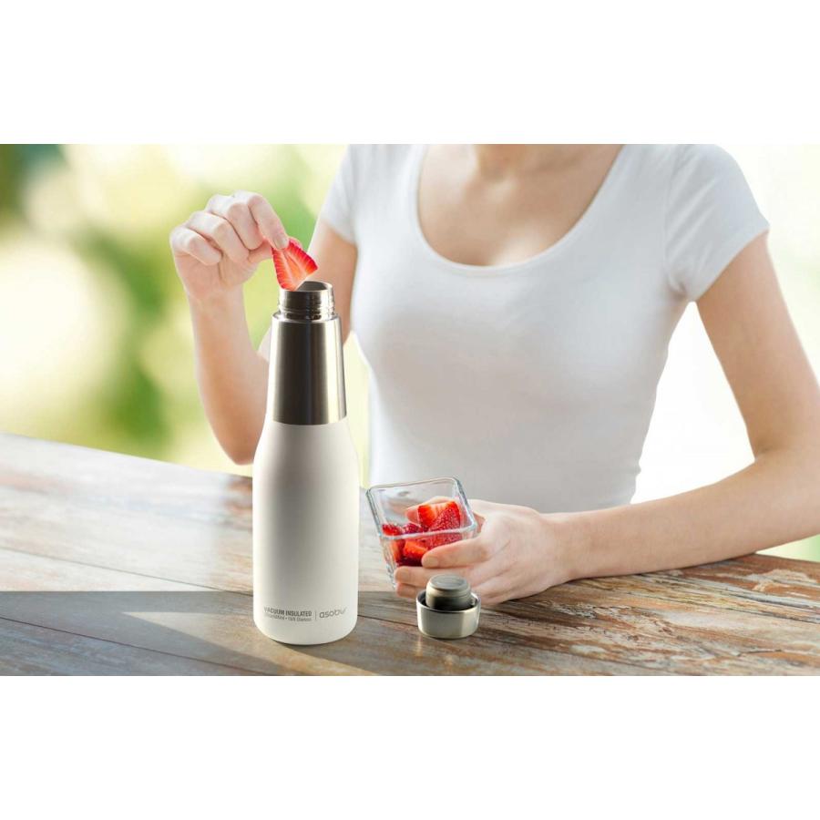 水筒 asobu ファッションボトル OASIS 600ml ステンレスボトル 直飲み 保温保冷 真空断熱 ドリンクボトル アソブ アソブボトル オアシス ホワイト |  | 02