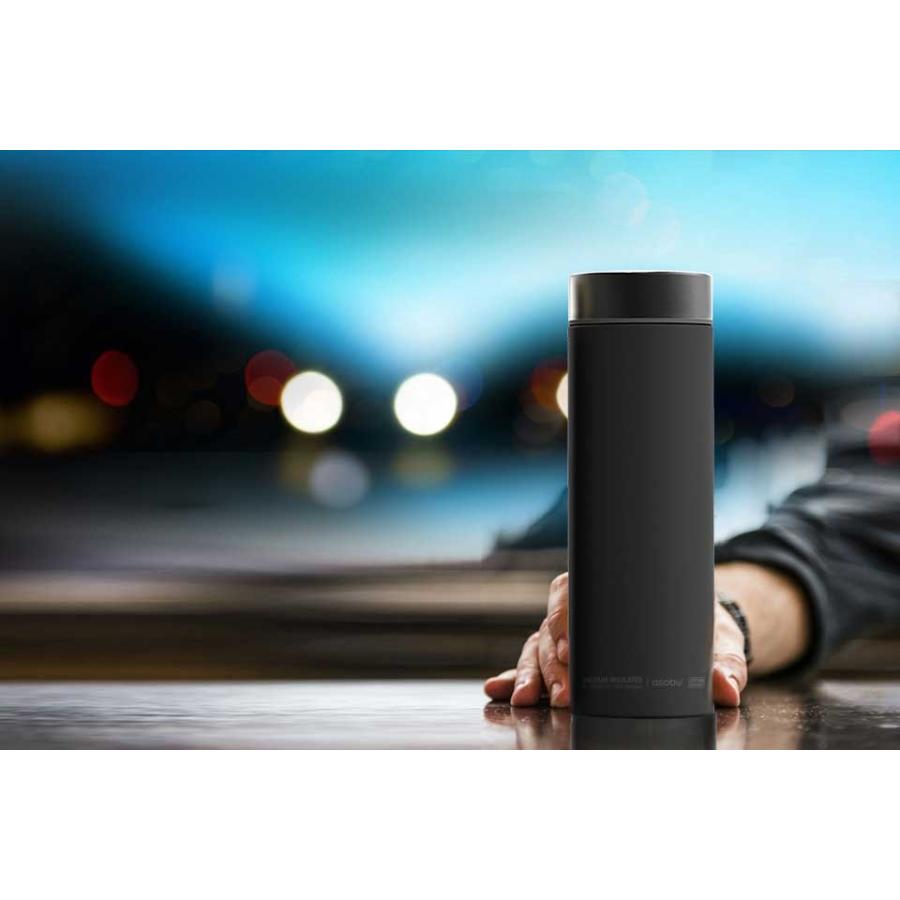 水筒 asobu ファッションボトル LE BATON 500ml ステンレスボトル 直飲み 保温保冷 ドリンクボトル アソブ トラベルボトル ル・バトン ブラック スモーク |  | 01