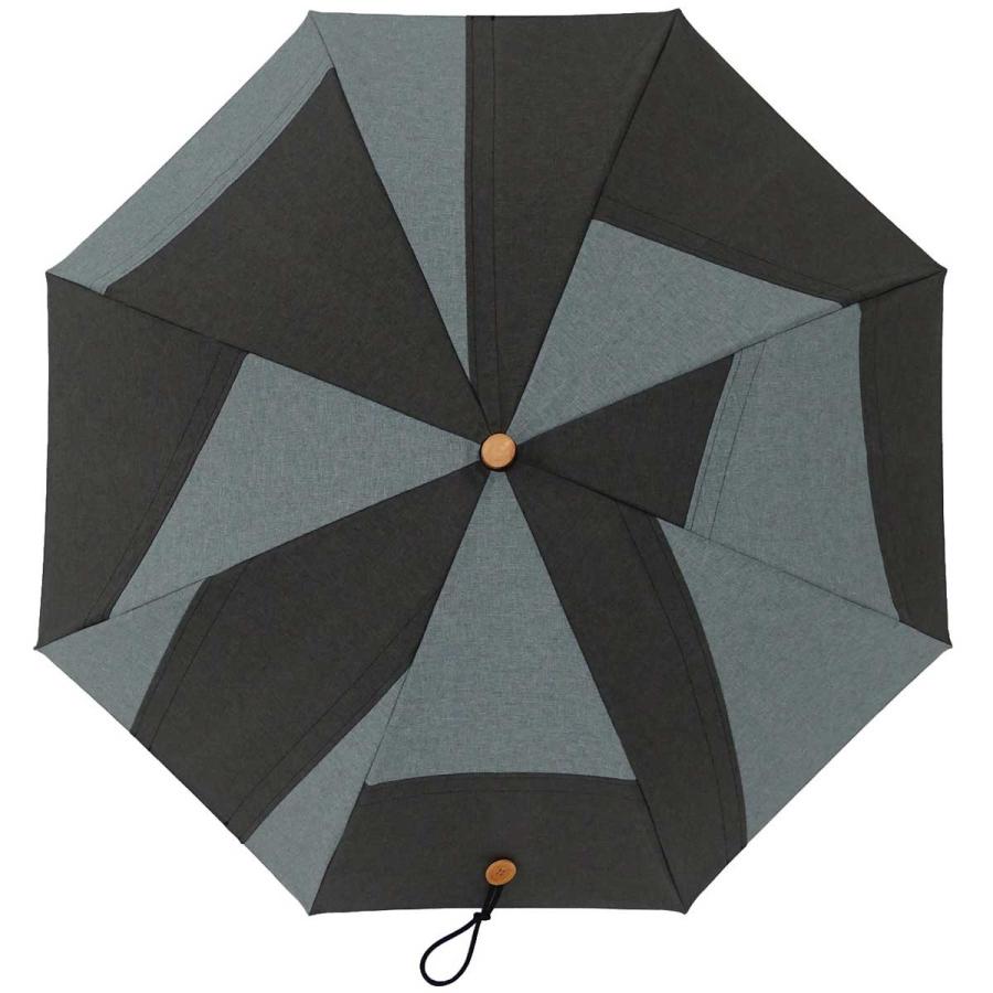 晴雨兼用傘 +RING complex 52cm 日本製 レディース 日傘 雨傘 プラスリング 長傘 女性用 T205 グレー | 