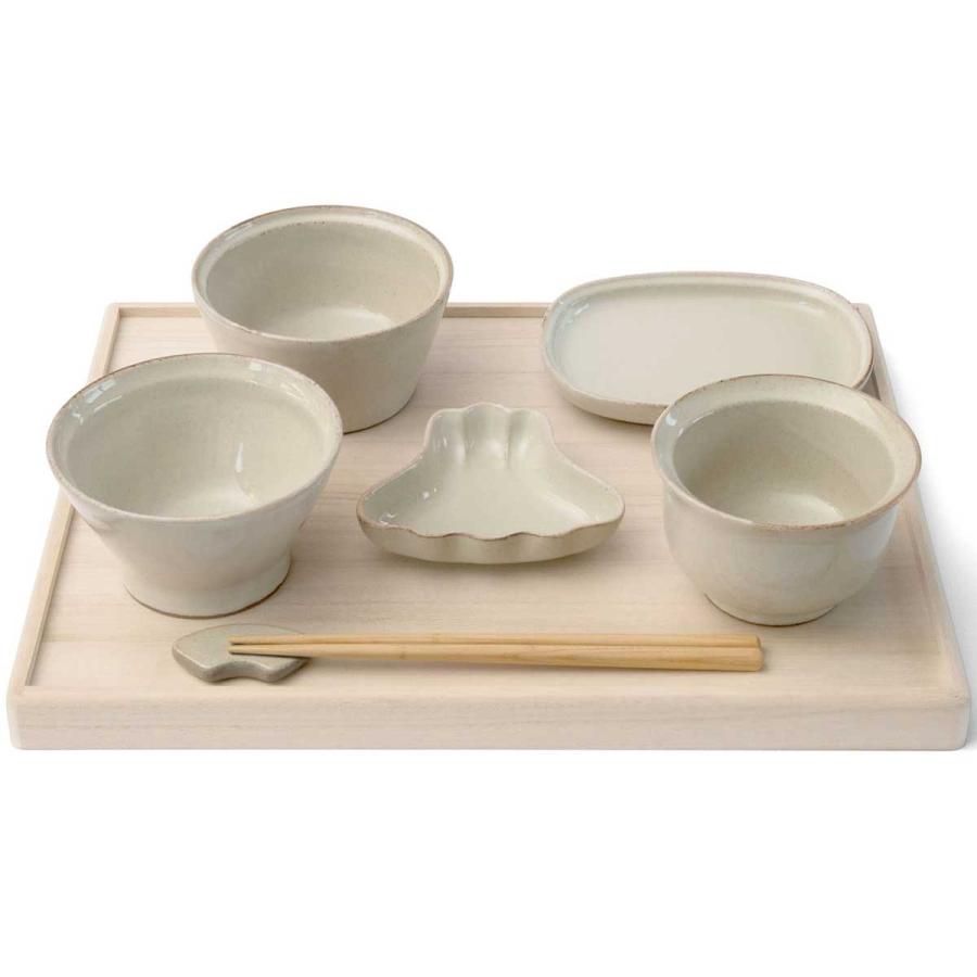 祝い膳 amabro OKUIZOME 一汁三菜 お食い初め 食器セット 出産祝い アマブロ おくいぞめ 波佐見焼 ホワイト | 