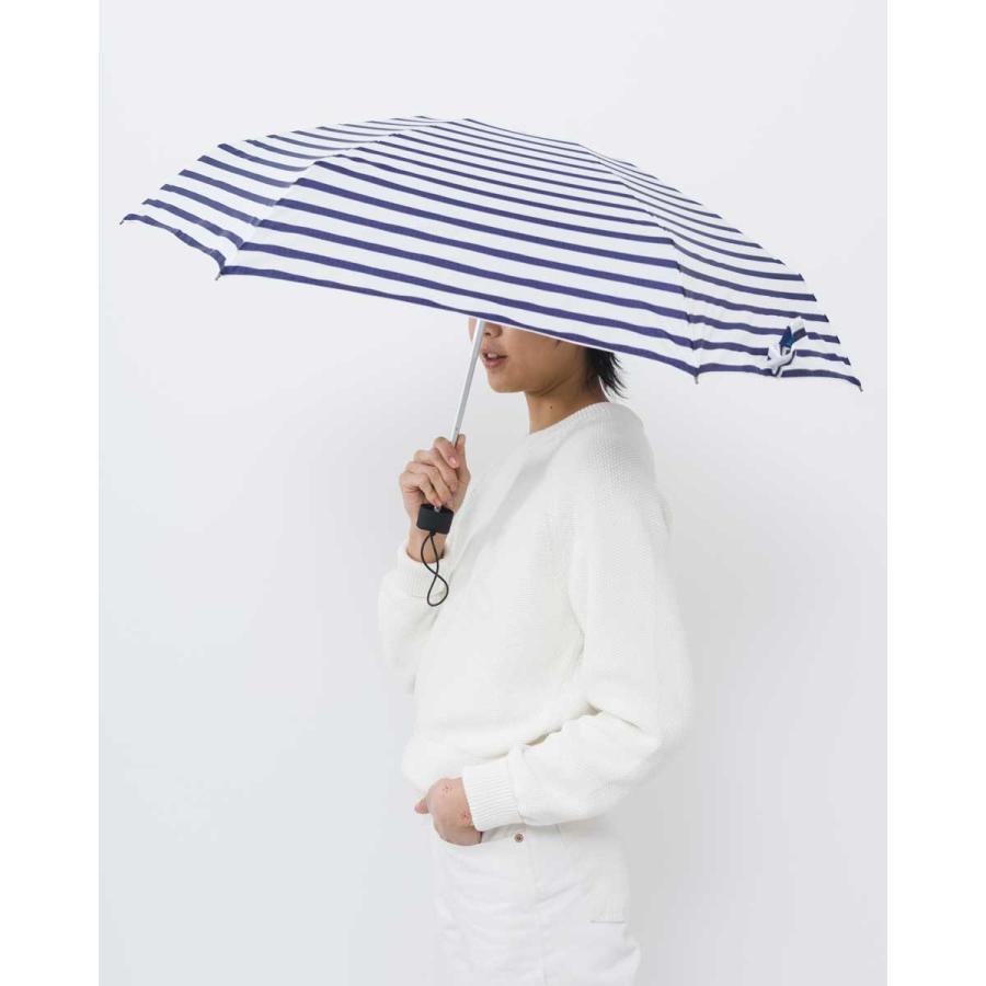 折りたたみ傘 BAGGU UMBRELLA レディース かさ 軽量コンパクト！ 折り畳み傘 バグゥ 折傘 女性用 ホワイトネイビー | BAGGU | 01