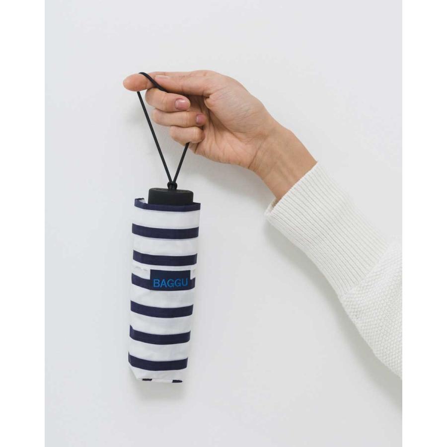 折りたたみ傘 BAGGU UMBRELLA レディース かさ 軽量コンパクト！ 折り畳み傘 バグゥ 折傘 女性用 ホワイトネイビー | BAGGU | 03