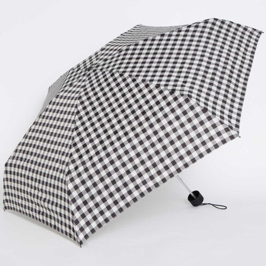 折りたたみ傘 BAGGU UMBRELLA レディース かさ 軽量コンパクト！ 折り畳み傘 バグゥ 折傘 女性用 ギンガムブラック | BAGGU