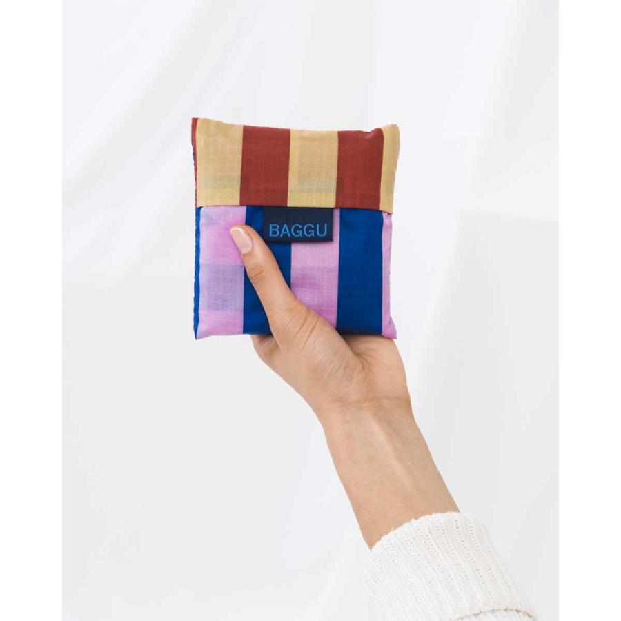 エコバッグ BAGGU 正規品 STANDARD BAGGU 無地・模様 定番サイズ 折りたたみ ショッピングバッグ バグゥ スタンダードバグゥ キルトストライプ | BAGGU | 03