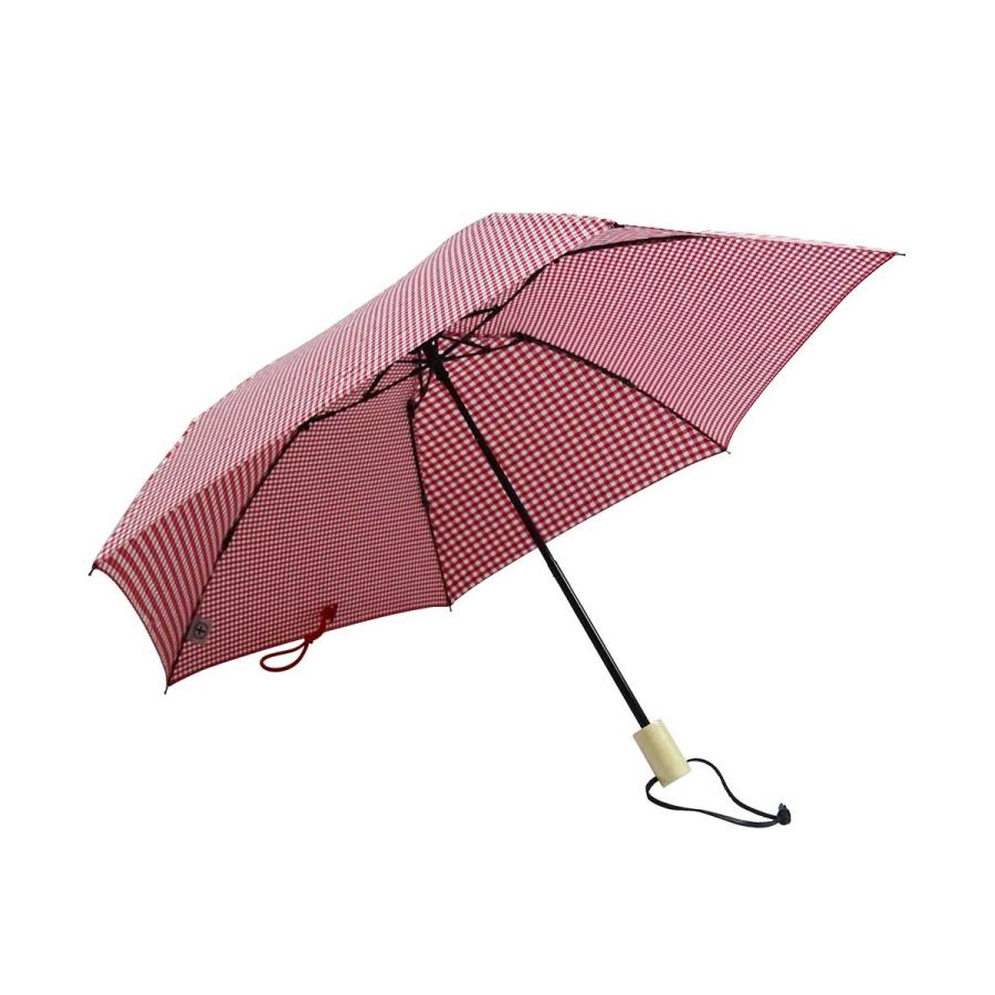 晴雨兼用傘 +RING coco 50cm 折りたたみ傘 レディース 折り畳み傘 日傘 雨傘 日傘 雨傘 プラスリング 折傘 女性用 T670 ギンガムレッド |  | 01