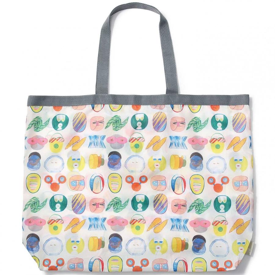 エコバッグ ルートート x 横山裕一 ネオ漫画トート おしゃれ 折りたたみ ショッピングバッグ ROOTOTE トートバッグ 野獣とわたしたち GRANDE グランデ | ROOTOTE