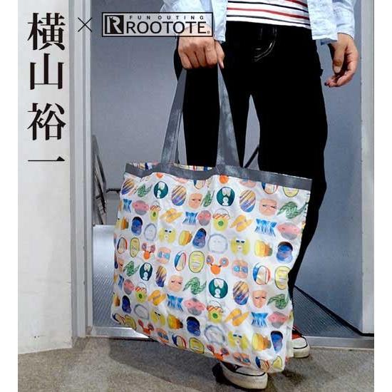 エコバッグ ルートート x 横山裕一 ネオ漫画トート おしゃれ 折りたたみ ショッピングバッグ ROOTOTE トートバッグ 野獣とわたしたち GRANDE グランデ | ROOTOTE | 01