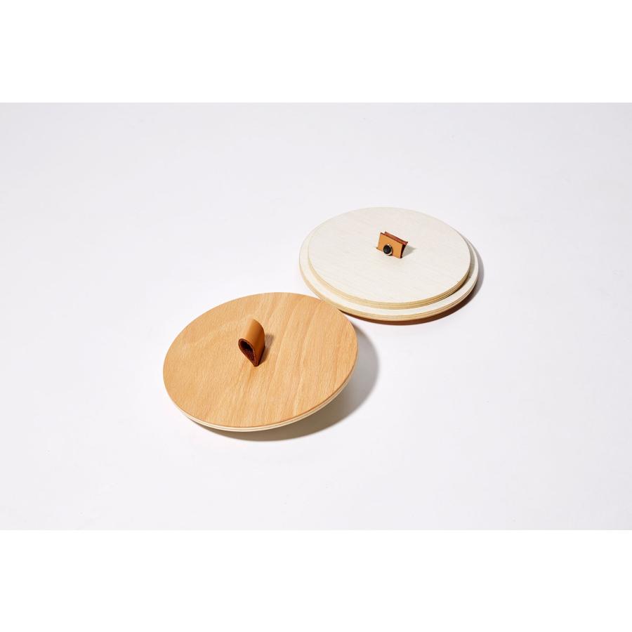【在庫処分】ゴミ箱 ideaco イデアコ TUBELOR HOMME専用フタ キフタ 本革 天然木 ブナ材 持ち手 ダストボックス ごみ箱 ブナ |  | 05