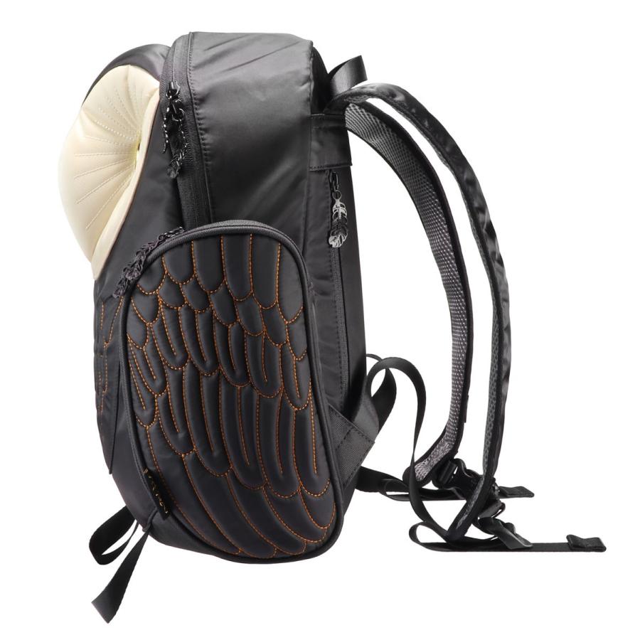 リュック MORN CREATIONS メンフクロウ バックパック Mサイズ 動物バッグ 女性用 レディース リュックサック モーンクリエイションズ フクロウ M ブラック |  | 02