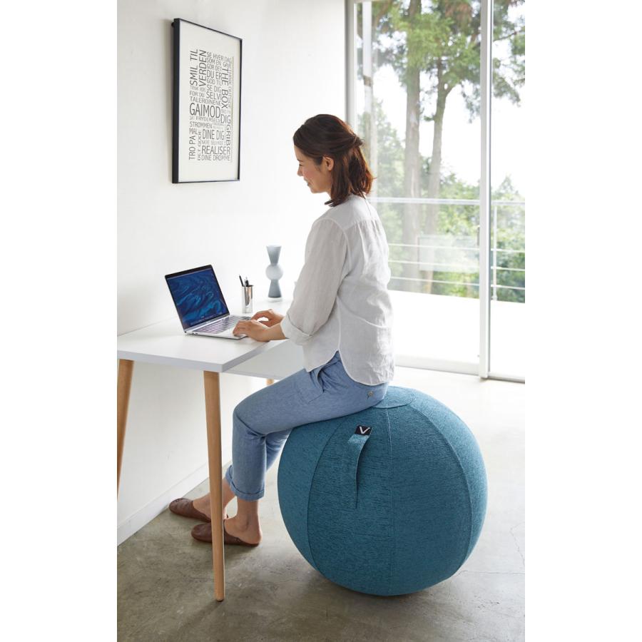シーティングボール 正規品 Vivora LUNO CHENILLE フィットネス 体幹 椅子代わり バランスボール ヴィボラ ブルー |  | 04