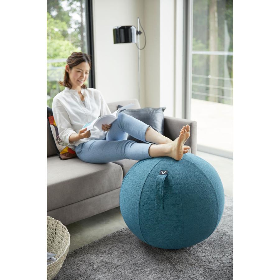 シーティングボール 正規品 Vivora LUNO CHENILLE フィットネス 体幹 椅子代わり バランスボール ヴィボラ ブルー |  | 05