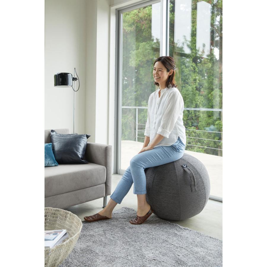 シーティングボール 正規品 Vivora LUNO CHENILLE フィットネス 体幹 椅子代わり バランスボール ヴィボラ チャコールグレー |  | 03