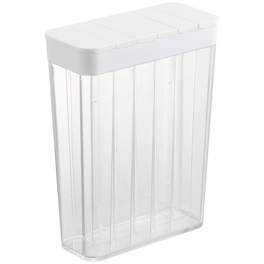 米びつ 正規品 TOWER タワー 1合分別 冷蔵庫用米びつ 野菜室 スリム 簡単軽量 便利 機能的 ライスストッカー 冷蔵庫収納 山崎実業 ホワイト | tower | 01