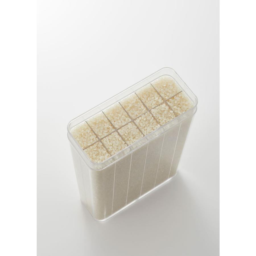 米びつ 正規品 TOWER タワー 1合分別 冷蔵庫用米びつ 野菜室 スリム 簡単軽量 便利 機能的 ライスストッカー 冷蔵庫収納 山崎実業 ホワイト | tower | 08