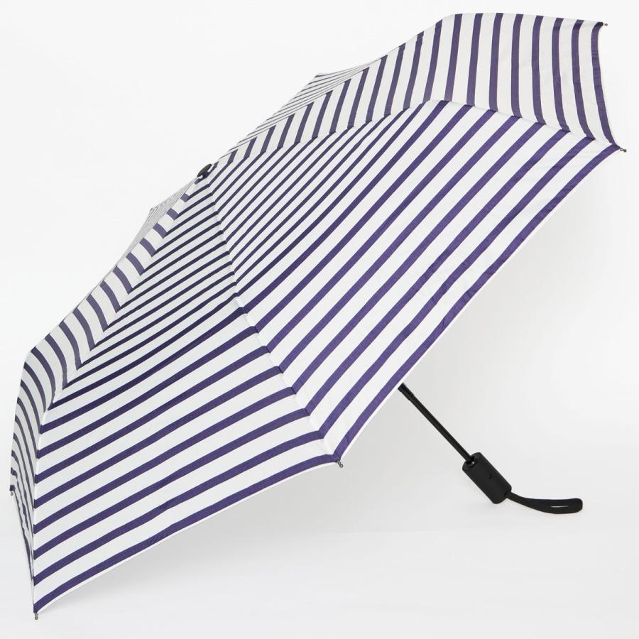 折りたたみ傘 BAGGU UMBRELLA AUTO レディース メンズ 男女兼用 自動開閉式 折り畳み傘 バグゥ アンブレラオート ホワイトネイビー | BAGGU