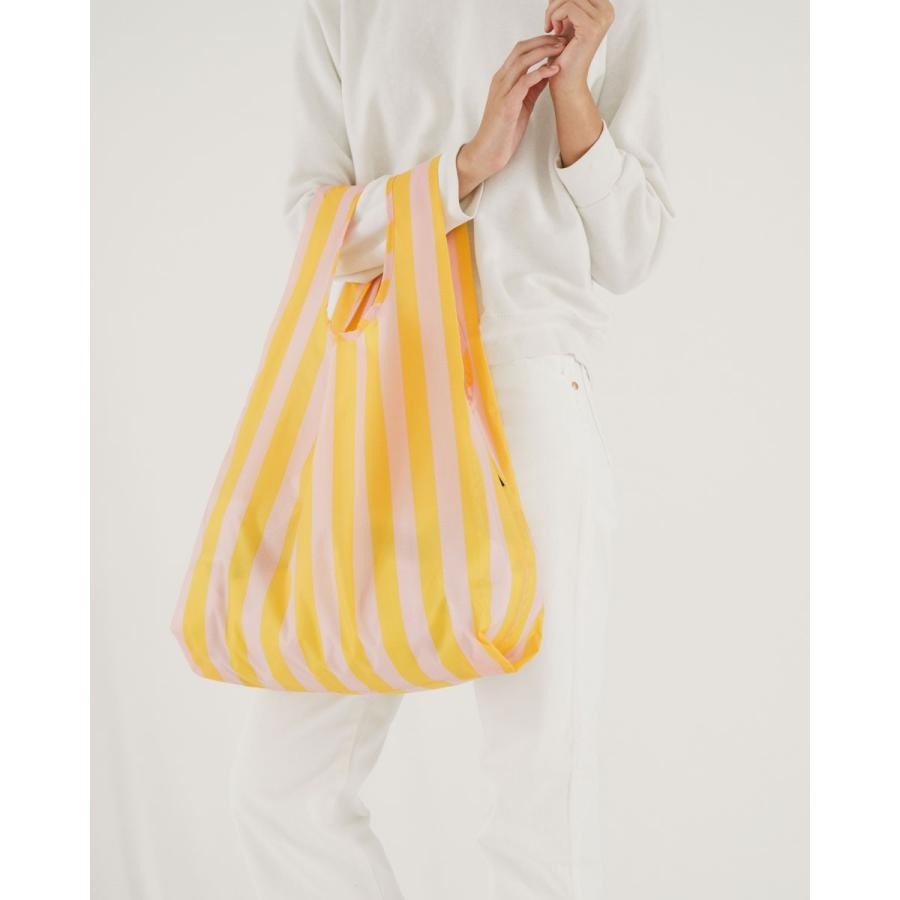 エコバッグ BAGGU 正規品 STANDARD BAGGU 模様シリーズ 定番サイズ 折りたたみ ショッピングバッグ バグゥ オレンジストライプ | BAGGU | 01