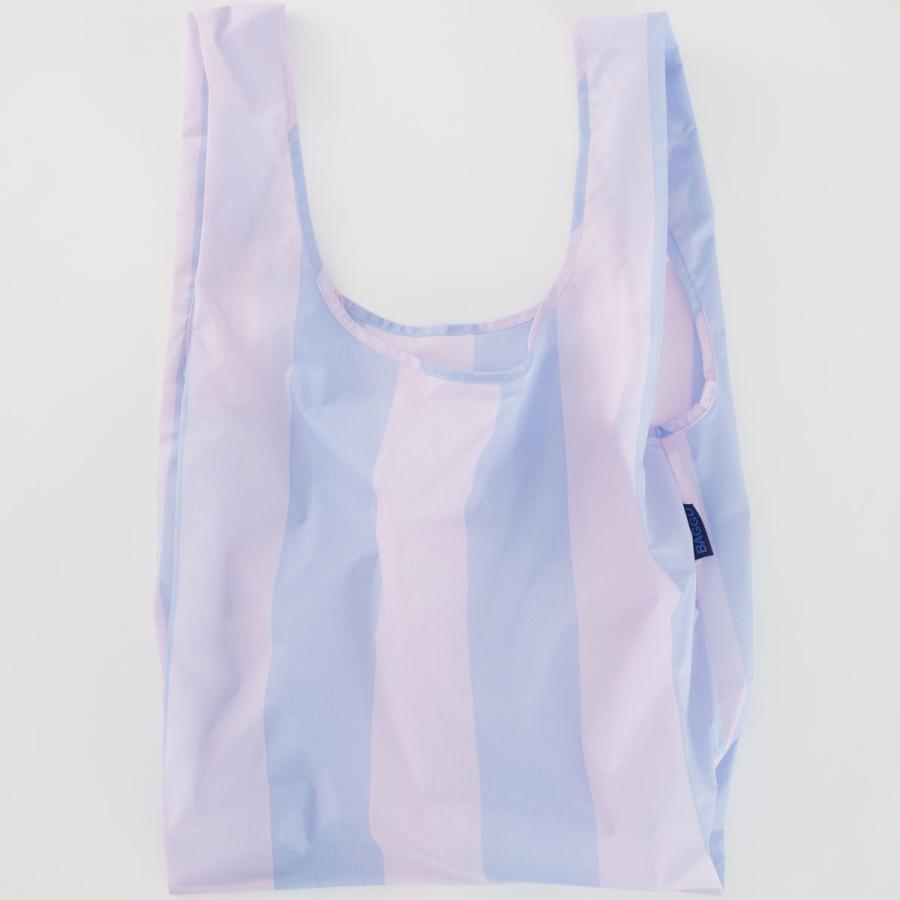 エコバッグ BAGGU 正規品 STANDARD BAGGU 模様シリーズ 定番サイズ 折りたたみ ショッピングバッグ バグゥ スカイブルーストライプ | BAGGU