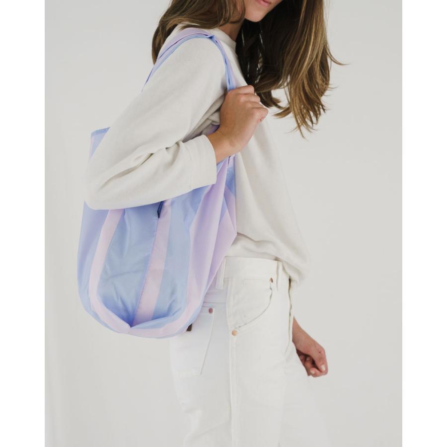 エコバッグ BAGGU 正規品 STANDARD BAGGU 模様シリーズ 定番サイズ 折りたたみ ショッピングバッグ バグゥ スカイブルーストライプ | BAGGU | 01
