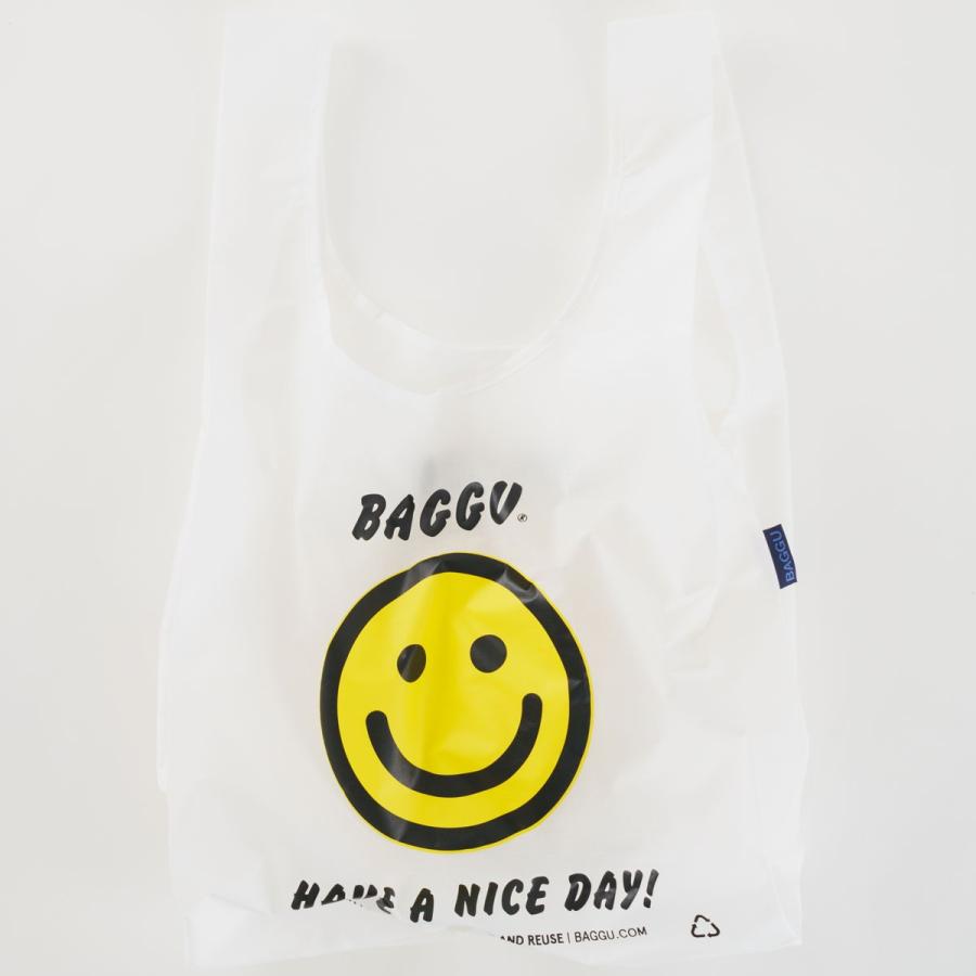 エコバッグ BAGGU 正規品 STANDARD BAGGU イラストシリーズ 定番サイズ 折りたたみ ショッピングバッグ バグゥ Thank You（ハッピー） | BAGGU