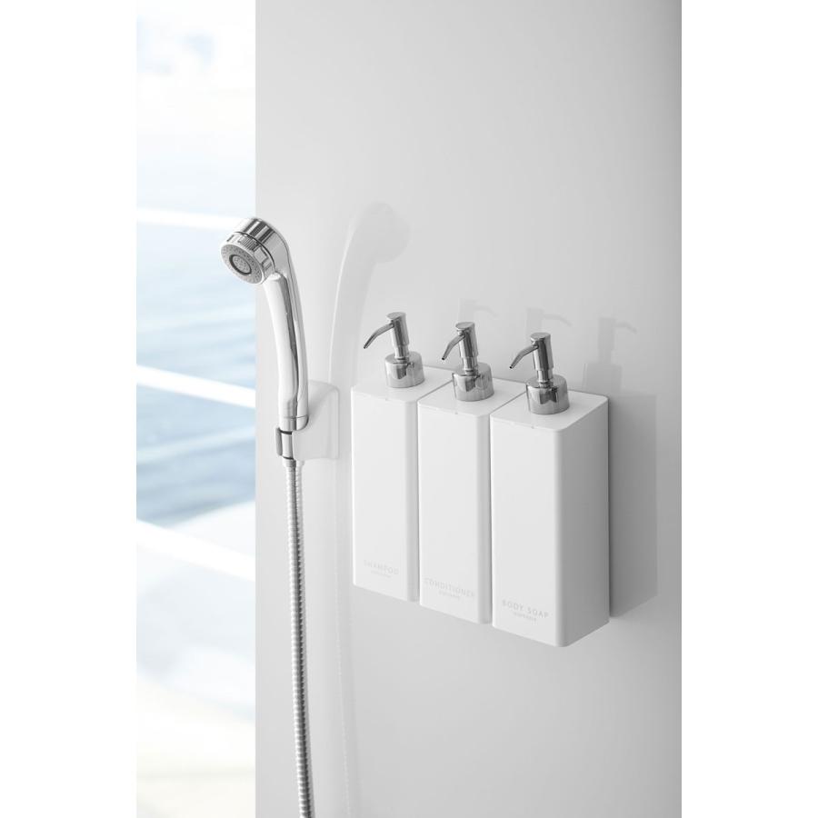 ソープディスペンサー 正規品 TOWER タワー マグネットツーウェイディスペンサー 袋ごと ソープボトル 詰め替え用ボトル 山崎実業 ボディーソープ ホワイト | tower | 01