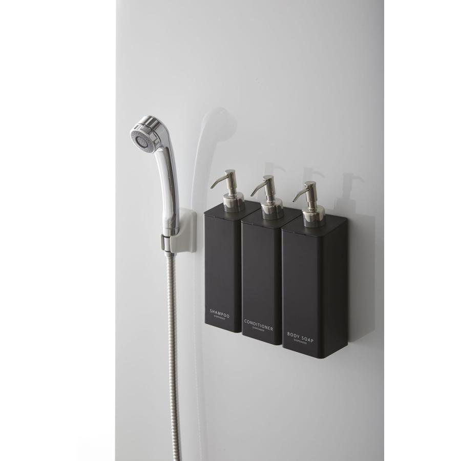 ソープディスペンサー 正規品 TOWER タワー マグネットツーウェイディスペンサー 袋ごと ソープボトル 詰め替え用ボトル 山崎実業 ボディーソープ ブラック | tower | 01