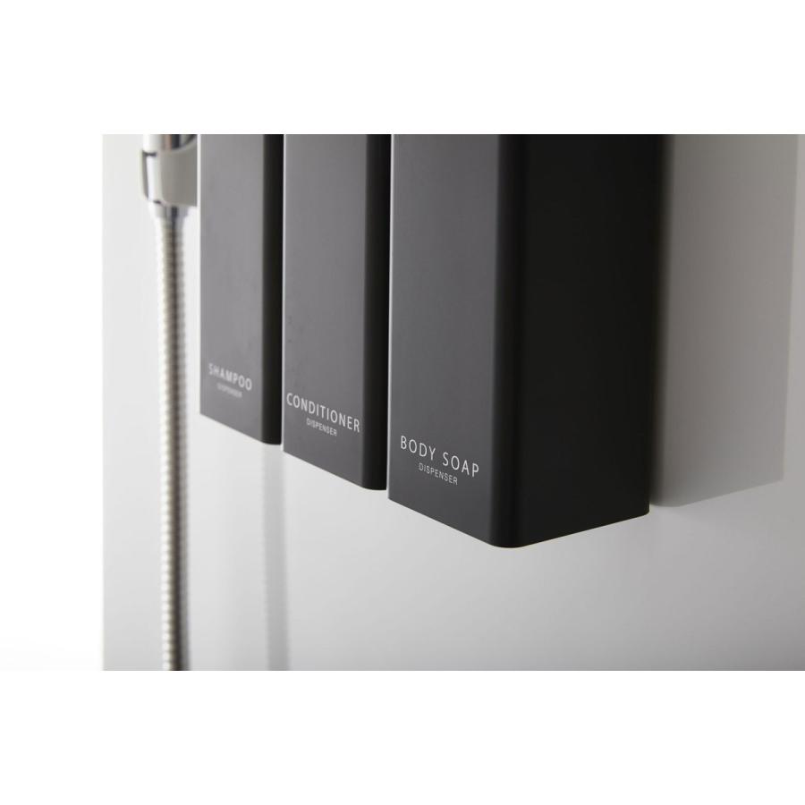 ソープディスペンサー 正規品 TOWER タワー マグネットツーウェイディスペンサー 袋ごと ソープボトル 詰め替え用ボトル 山崎実業 ボディーソープ ブラック | tower | 02