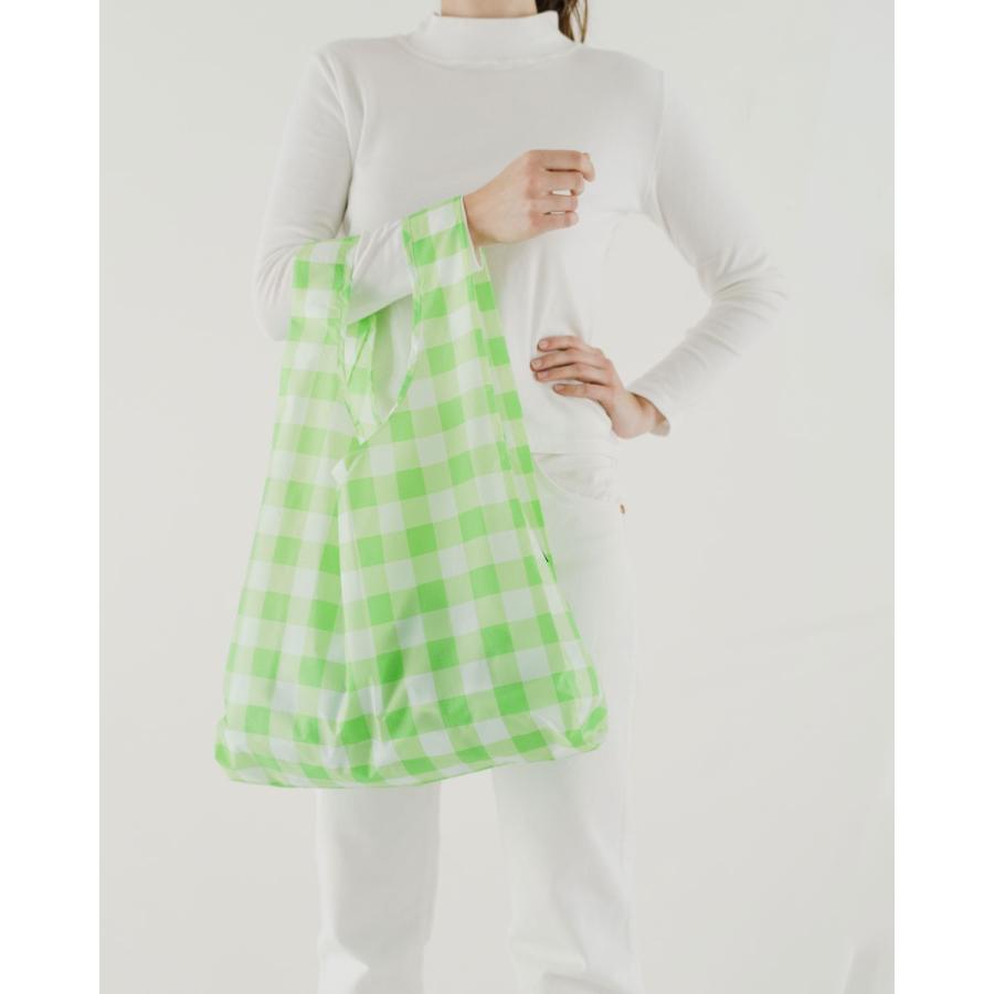 エコバッグ BAGGU 正規品 STANDARD BAGGU 模様シリーズ 定番サイズ 折りたたみ ショッピングバッグ バグゥ ビッグギンガムグリーン | BAGGU | 01